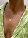 Honeydew Necklace Gold / Green