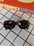 Sunglasses UV 400 Rectangle shape  Tort frame 