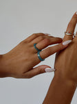 Ring pack 100% acrylic Pack of two Elasticated beaded style Band style Lightweight
