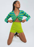 Rowen Basic Knit Shorts Green