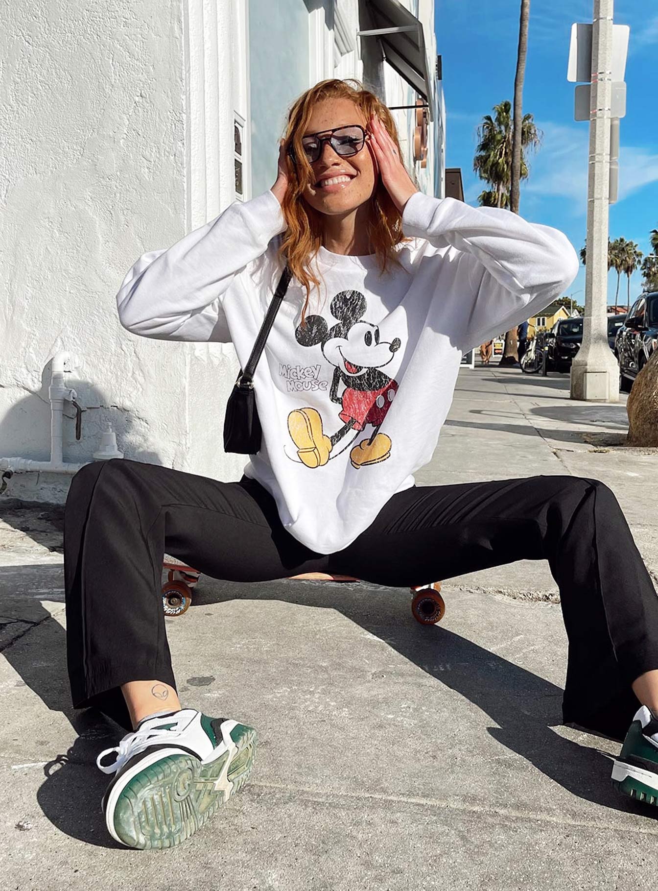 White mickey mouse clearance sweater