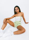 Cal Cable Knit Shorts Green