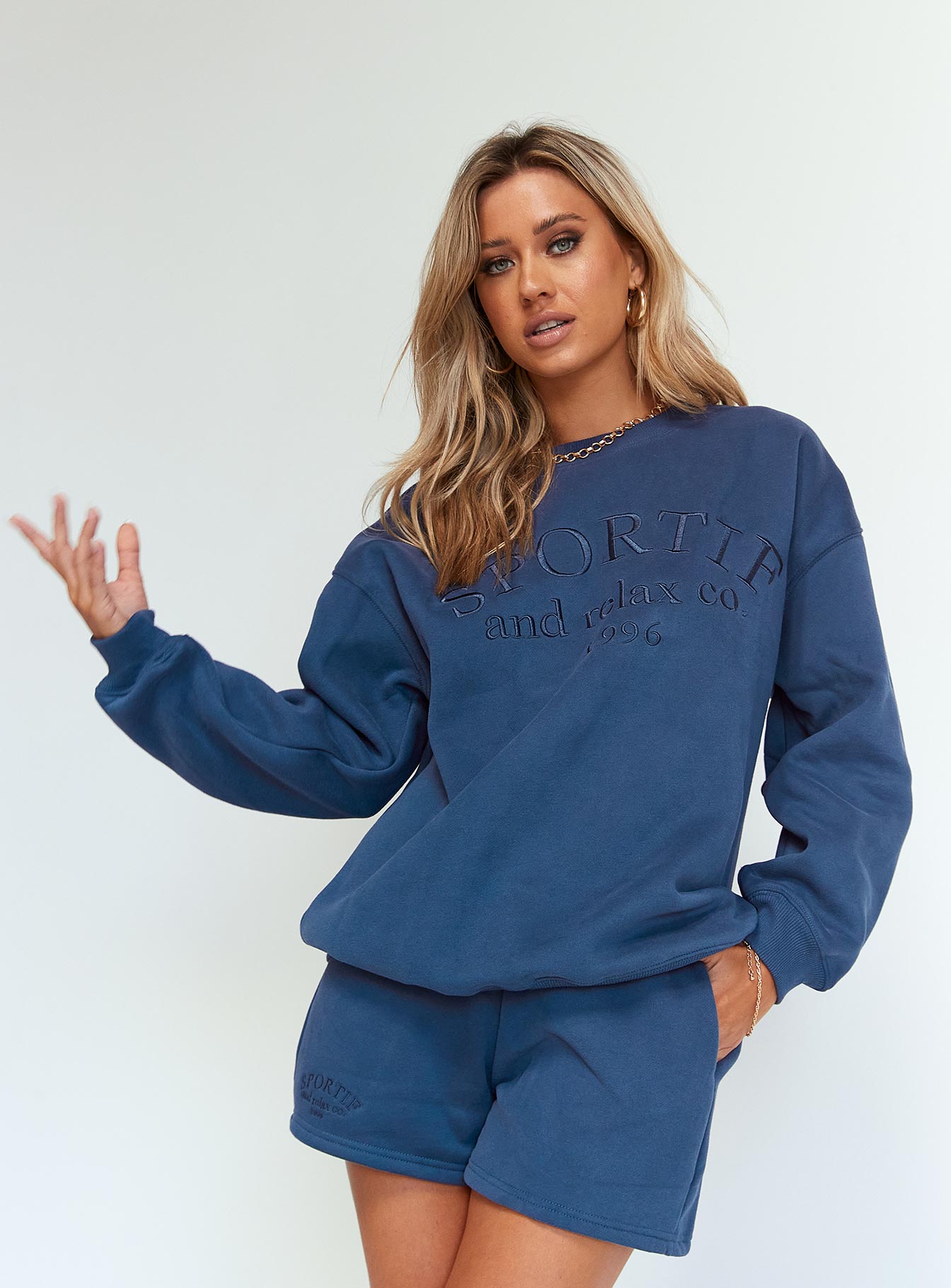 Major League Sweatshirt Navy Princess Polly  regular 