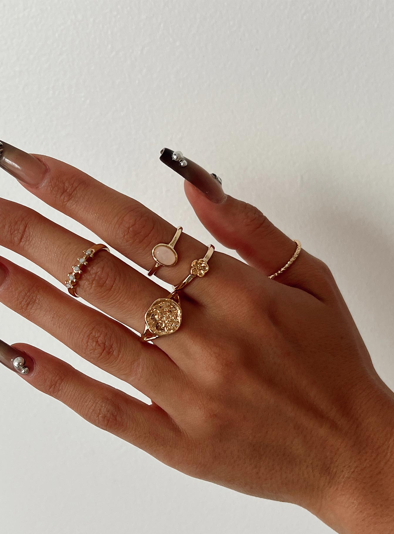 Sonia Ring Pack Gold | Princess Polly