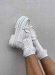 Socks Princess Polly Exclusive 75% cotton 15% polyester 10% spandex Soft knit material  Lace ruffle at cuff  Good stretch  