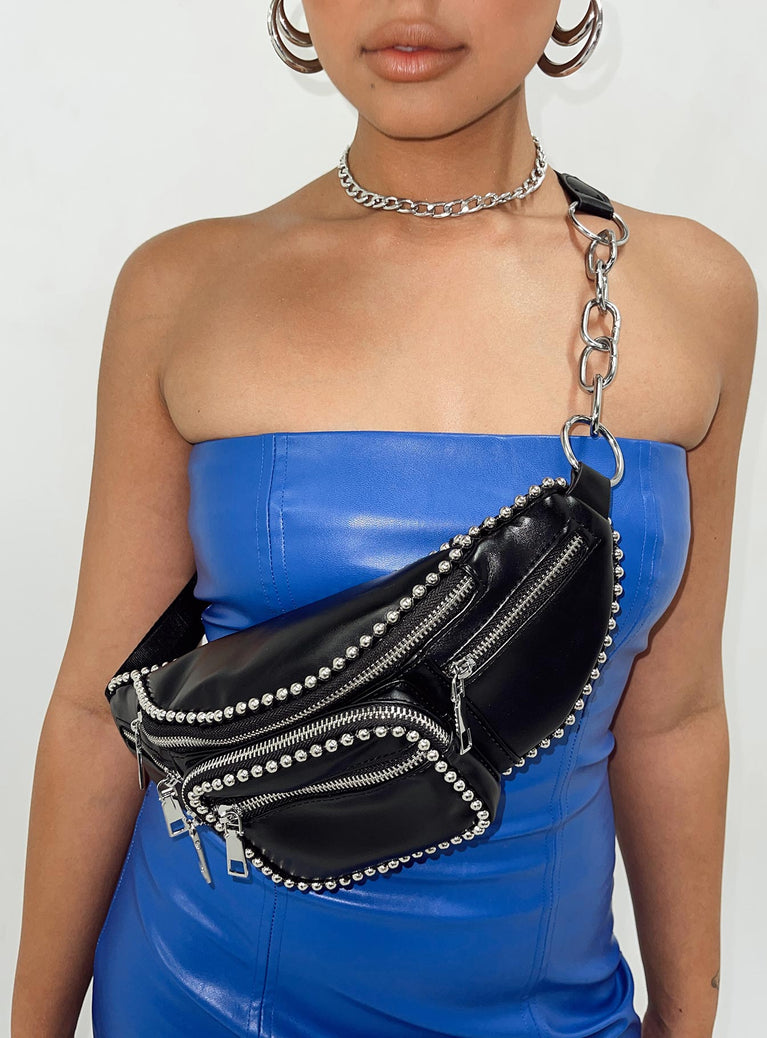 Belt Chain Bag Faux Leather Belt Bag Chain Belt Bag -  UK