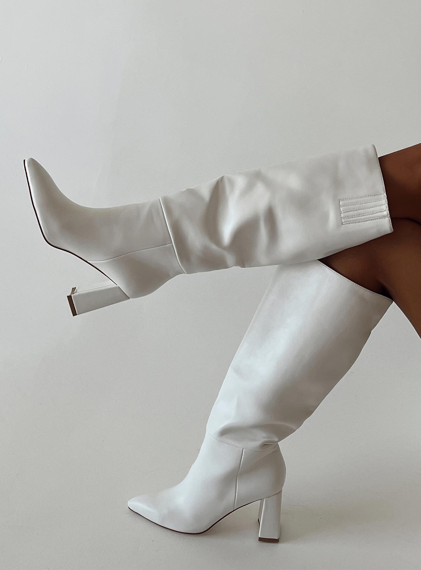 Vesper Knee High Boots White | Princess Polly Vesper Knee High Boots White | Princess Polly
