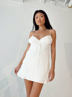 product Princess Polly Square Neck  Chains Of Love Mini Dress White