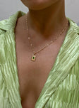 Honeydew Necklace Gold / Green