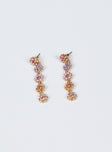 Greenwood Earrings Gold / Multi