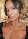 Necklace Gold toned  Cross pendant  Lobster clasp fastening 