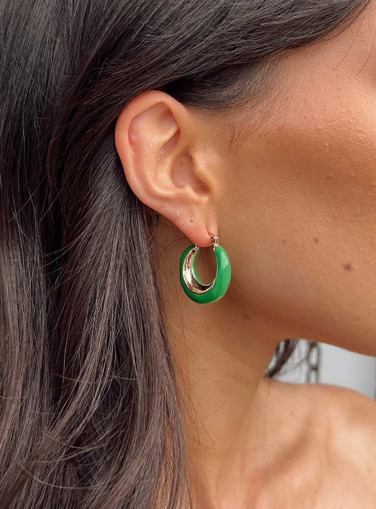 Mallow Earrings Green