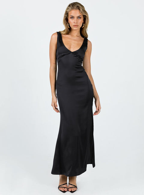 Lynsey Midi Dress Black | Princess Polly Lynsey Midi Dress Black | Princess Polly