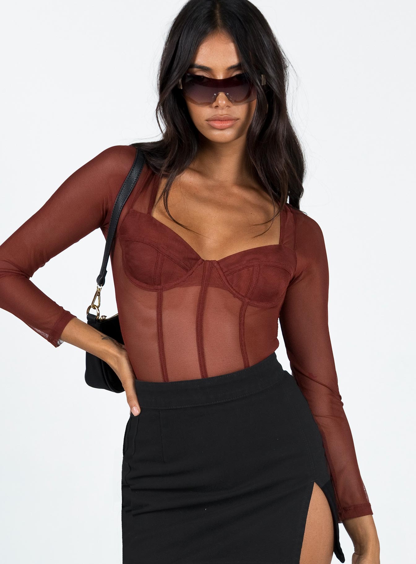 Leonie bodysuit brown