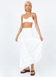 Porto Maxi Skirt White Princess Polly  Maxi 