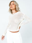 product The Adrianna Sweater Cream Princess Polly  Cropped 