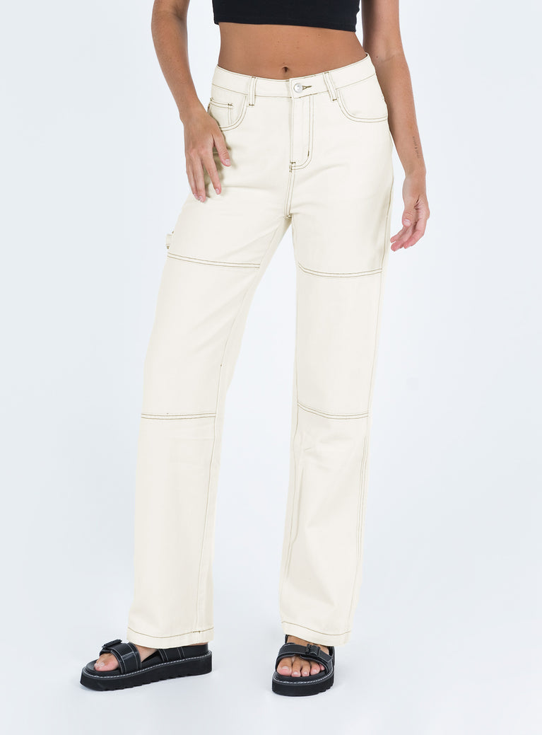 Copeland Jeans White Tall