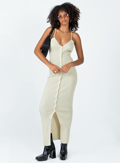 product Princess Polly Asymmetric Neckline  Casa Maxi Dress Cream