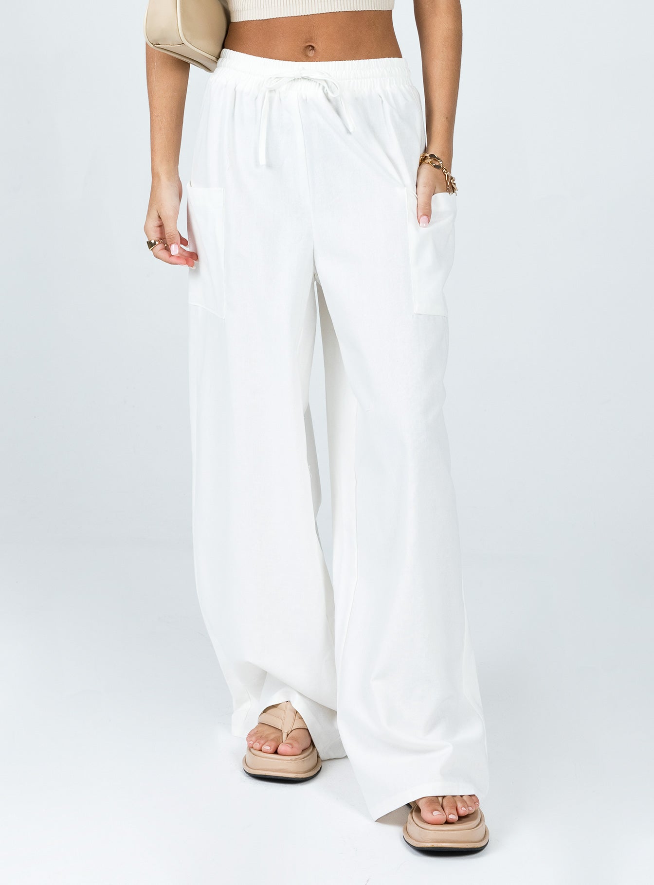 Brunie pants white tall