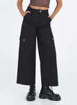 product Princess Polly Low Rise Pants  Worley Cargo Pants Black