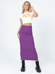 Oscar Maxi Skirt Dark Purple Princess Polly  