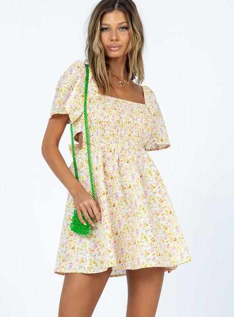 Summer Nights Mini Dress Floral | Princess Polly Summer Nights Mini Dress Floral | Princess Polly
