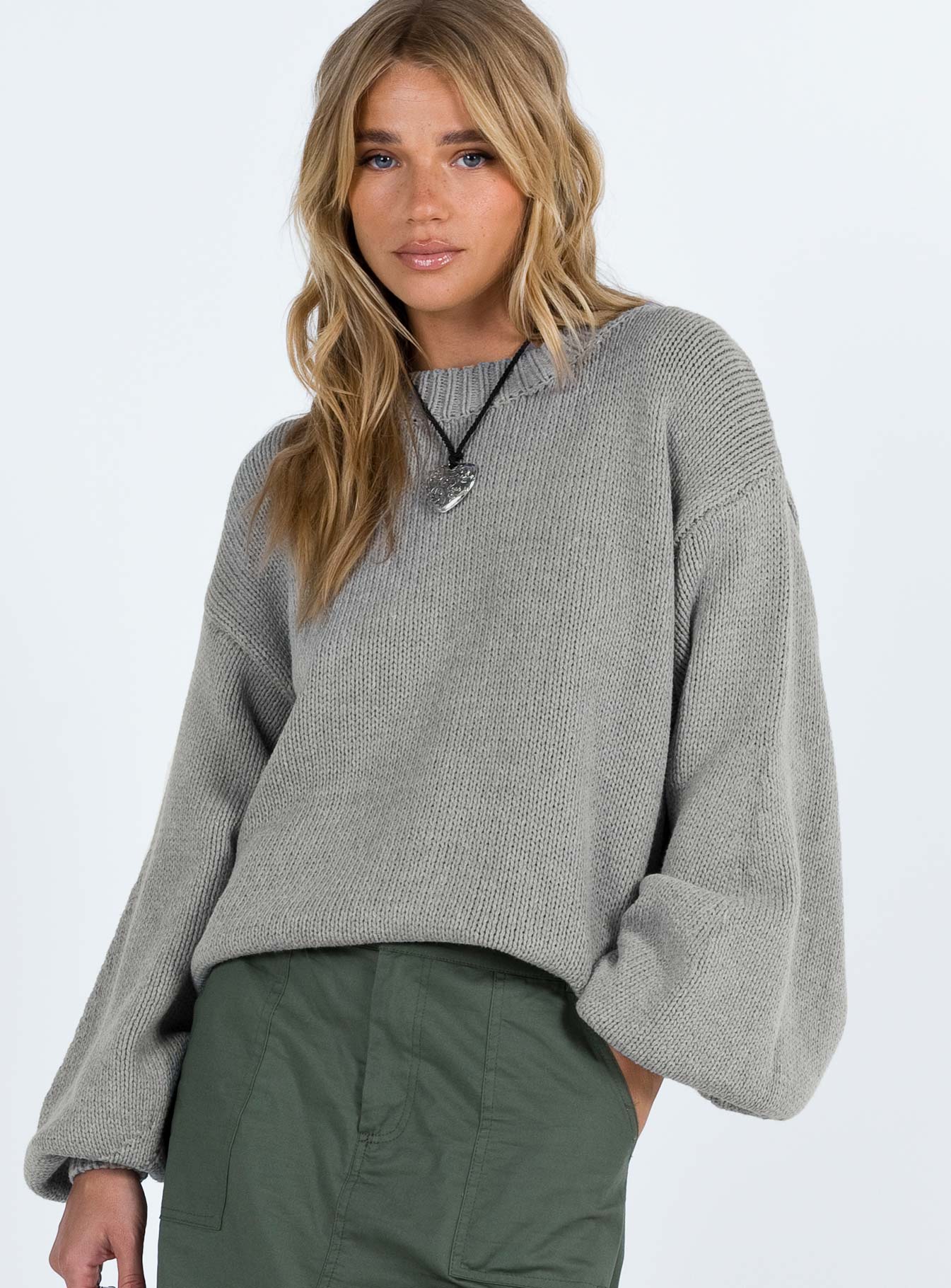 Harmony knit sweater grey