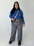 product Princess Polly Low Rise Pants Low Rise Pants Low Rise Pants High Waisted Pants  Alaina Pants Grey Curve