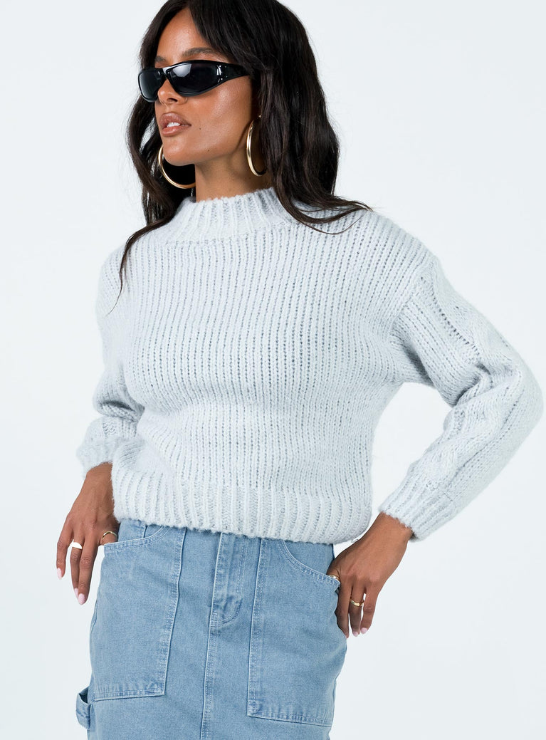 Ritson Sweater Grey Princess Polly  Cropped 