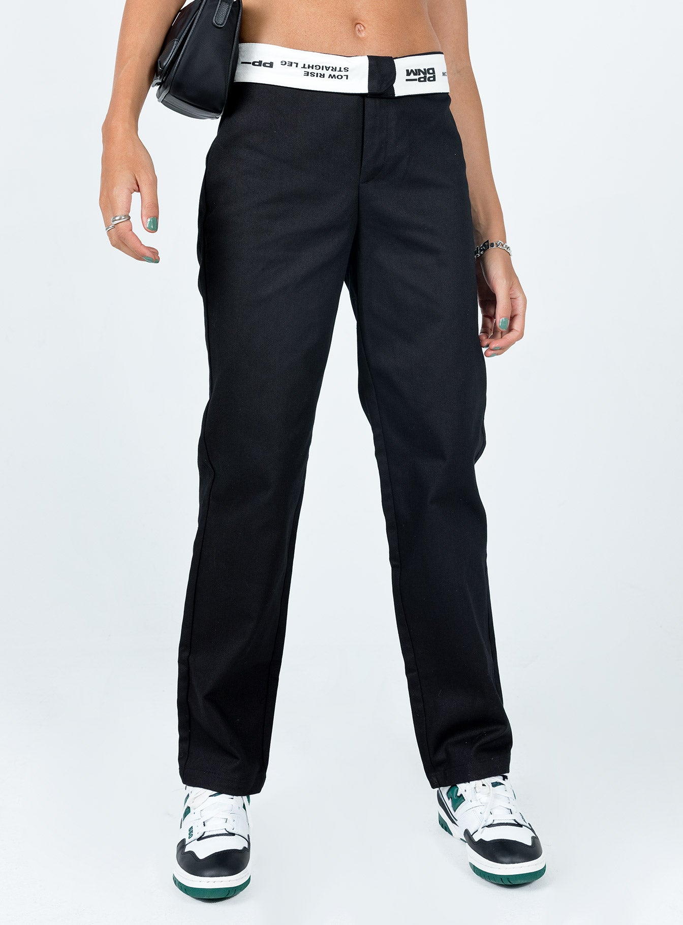 Dava Low Rise Pants Black