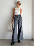 product Princess Polly High Waisted  Dream Big Wide Leg Flare Jeans Denim