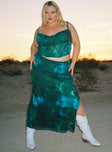 Sound Check Maxi Skirt Curve Blue Princess Polly  Maxi 
