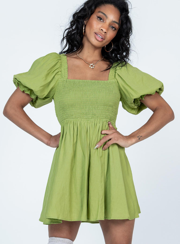 Princess Polly Dress  Dani Mini Dress Green