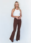 Princess Polly  Carolina Pants Brown