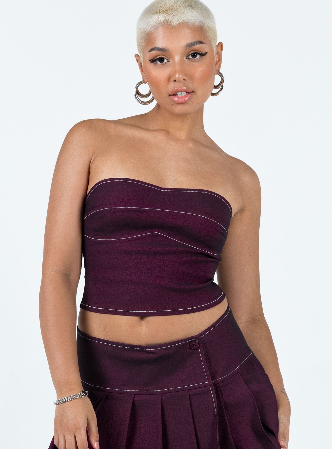 Nelly on sale burgundy dress