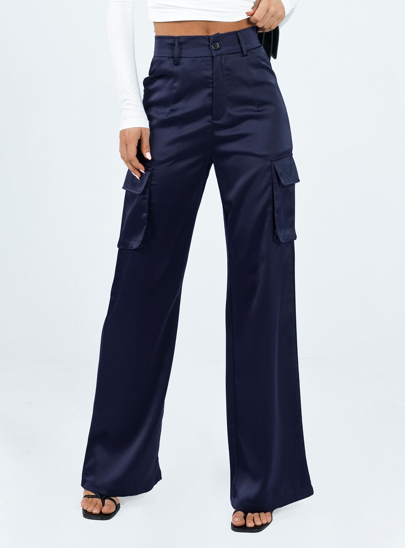 product Princess Polly  Gilmore Cargo Pants Navy