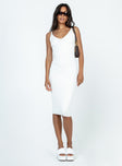 product Princess Polly Asymmetric Neckline  Oxford Midi Dress White