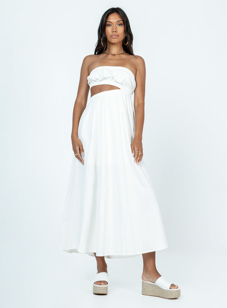 Raquel Midi Dress White