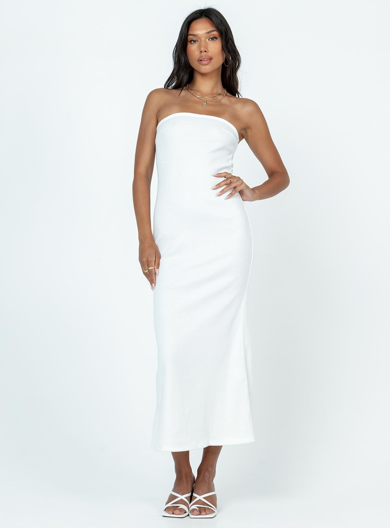 Carter maxi dress white