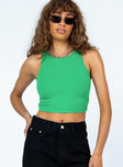 product Princess Polly Sleeveless Square Neck  Aster Top Green