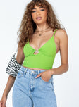 product Princess Polly Sleeveless High Neck  Elora Top Green