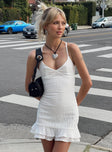 Princess Polly Sweetheart Neckline  Arsia Mini Dress White