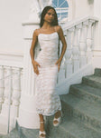 Princess Polly Square Neck  Azra Maxi Dress White