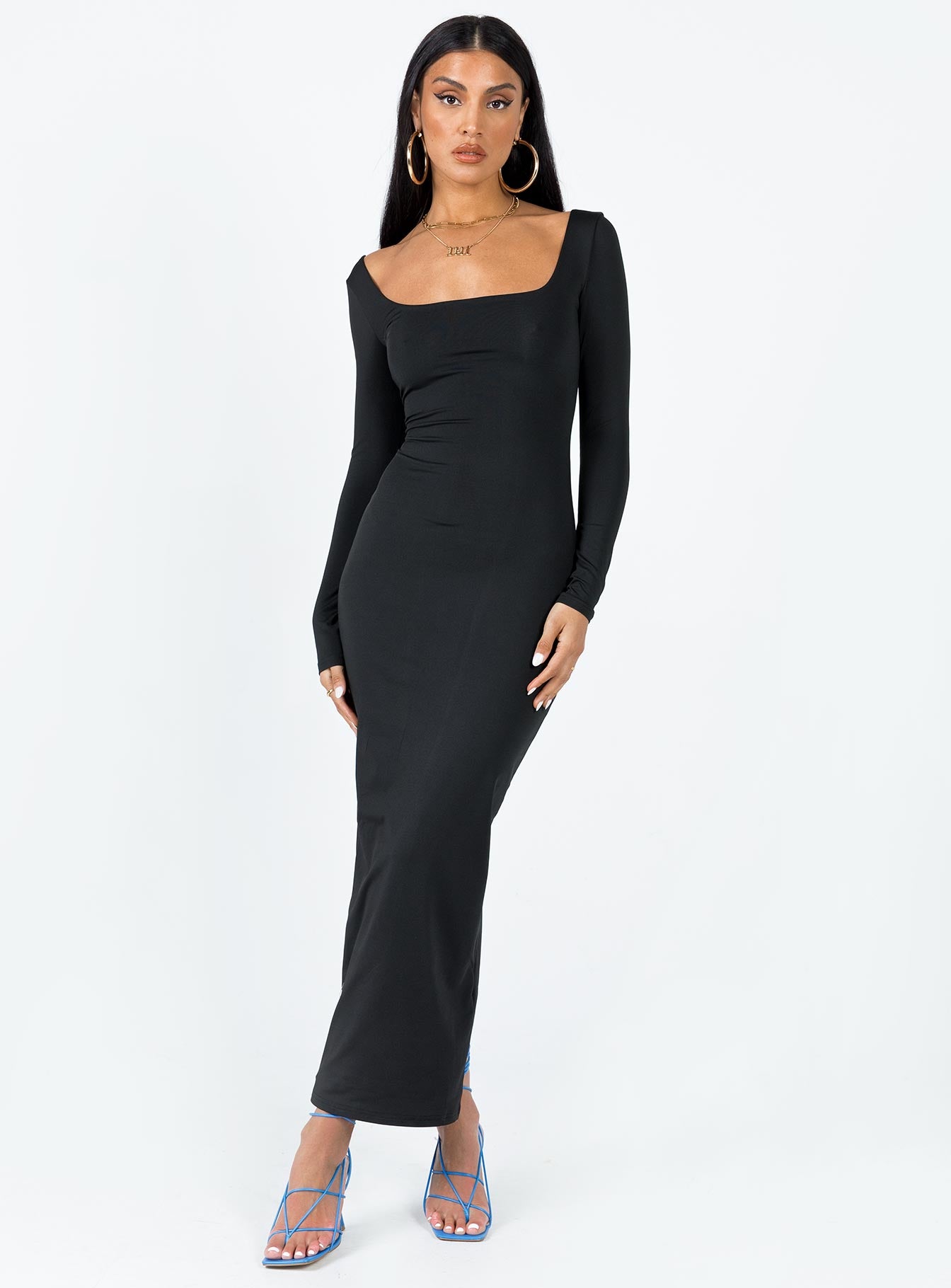 Lyla maxi dress black