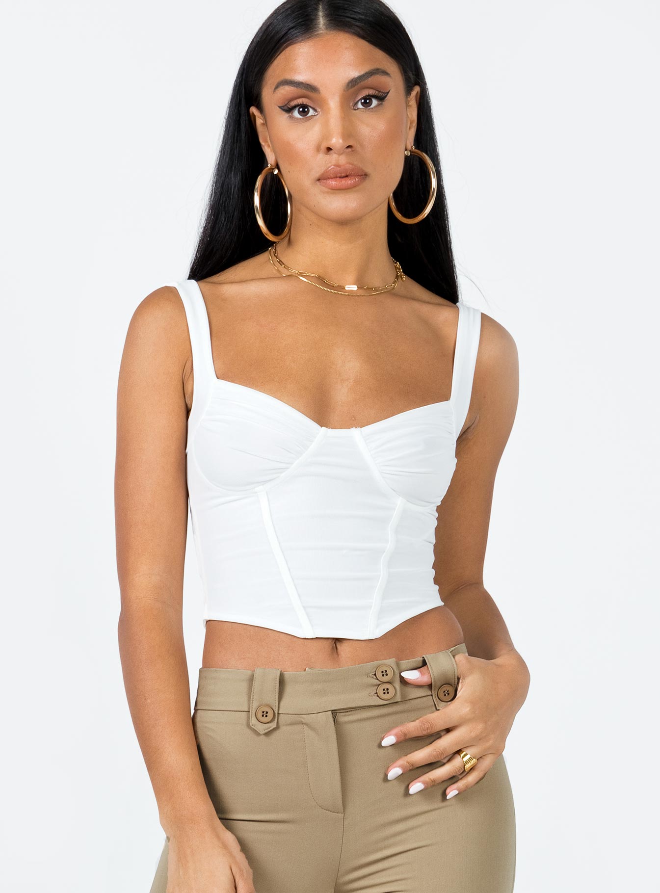 Bruna top white low impact