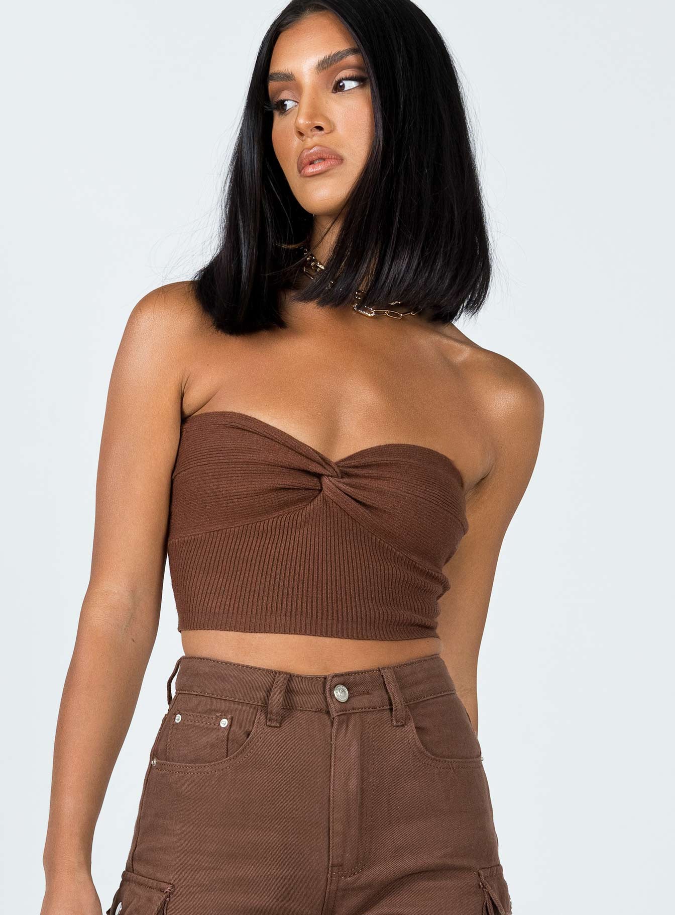 Kallista top brown