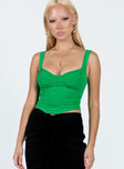 Crop top Mesh material  Gathered bust Stitched cups  Good stretch  Fully lined 