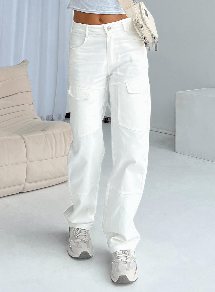 Kapala Cargo Jeans White