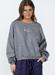 product Love Bites Sweatshirt Grey Princess Polly  