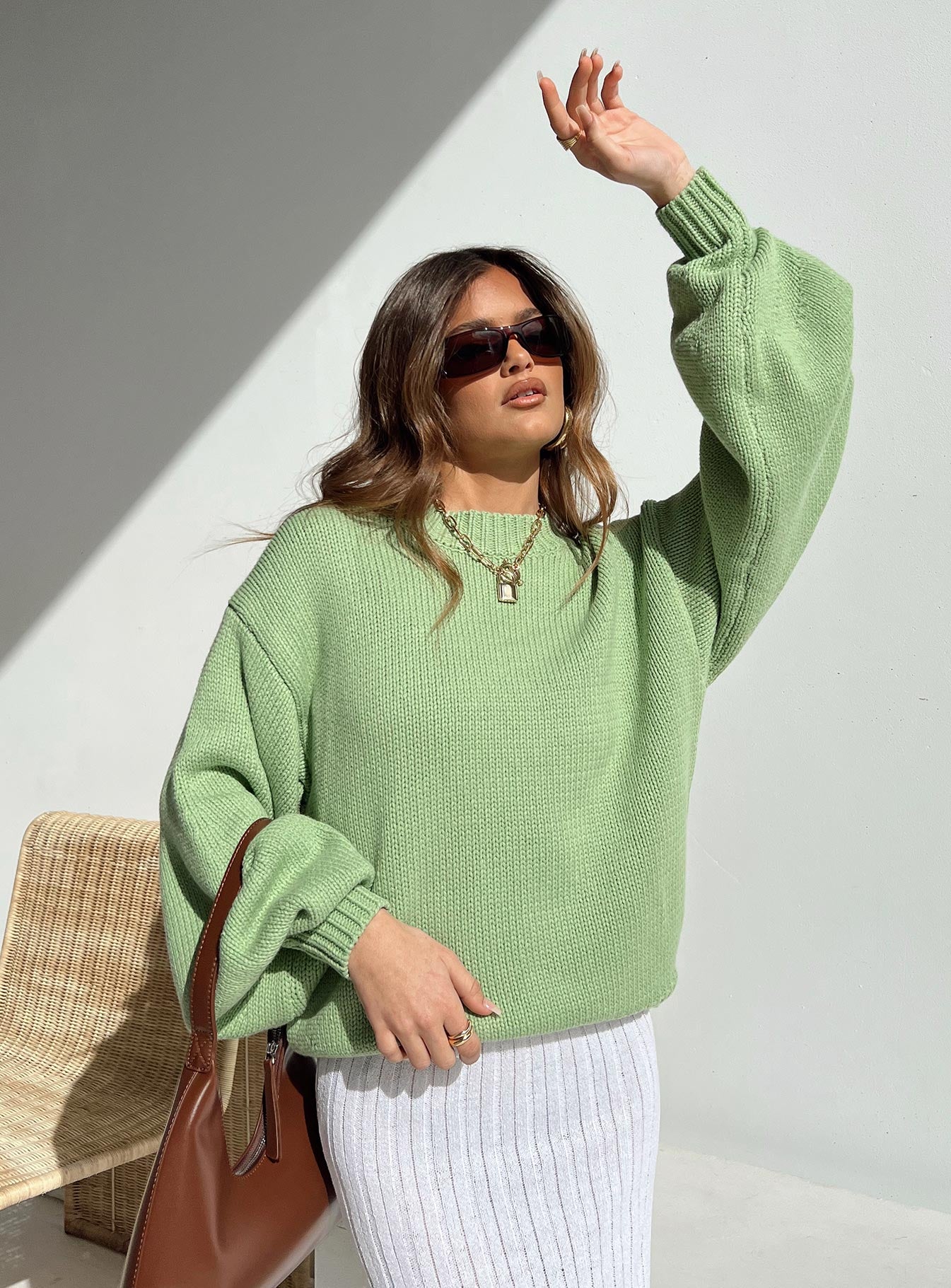 Harmony knit sweater sage